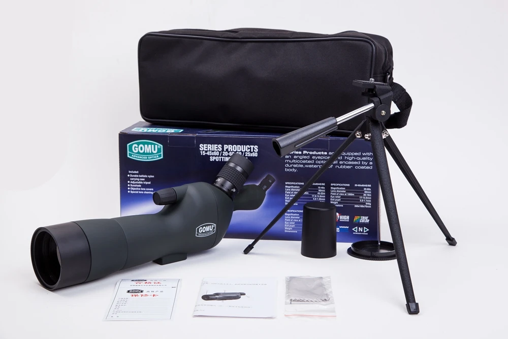 Spotting Scope HD Monocular Outdoor Telescope With Portable Tripod monoculares20-60x60 Professional telescope+Cell Phone Adapter Spotting Scope HD Monocular Outdoor Telescope With Portable Tripod monoculares20-60x60 Professional telescope+Cell Phone Adapter