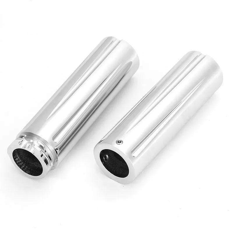 2x 1 25mm Chrome Handle bar Hand Grip for Harley Dyna FL XL Honda Shadow Kawasaki