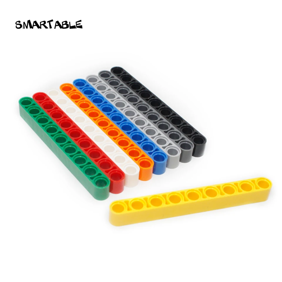 

Smartable Technic Liftarm 1X9 Straight Building Blocks Part DIY STEAM Toys For Kids Compatible Technic 40490 40pcs/lot