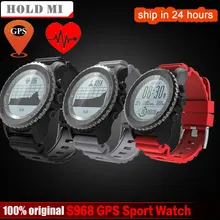 Хорошее Удерживайте Ми S968 gps Спорт Смарт часы Водонепроницаемый сна монитор сердечного ритма термометр альтиметр шагомер gps Smartwatch Для мужчин