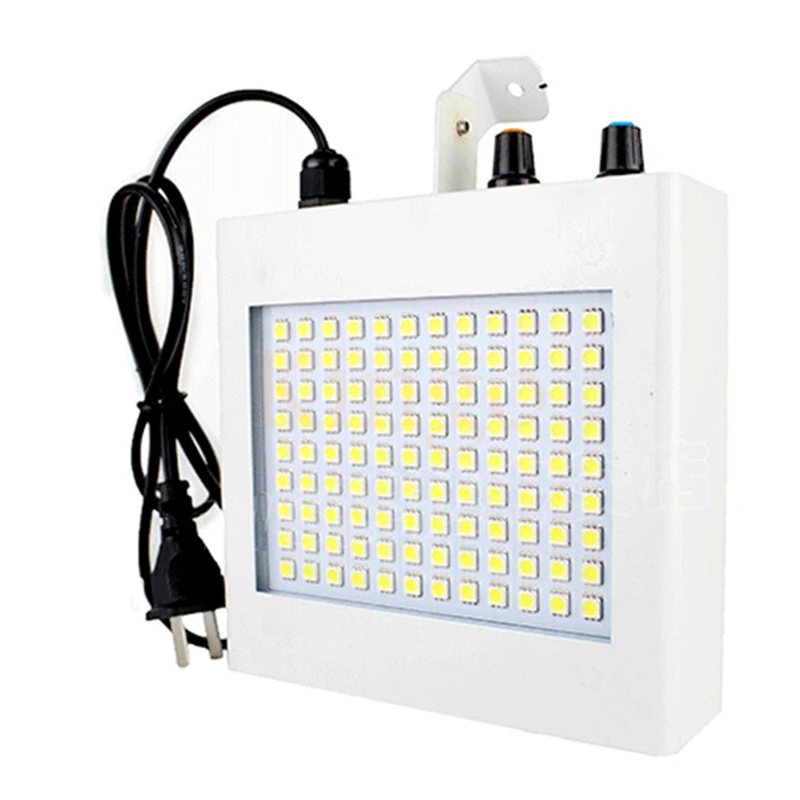 

KINGOFFER 108 LED Mini DJ Stage Light Effect White strobe light lamp For Bar Clubs Disco Party 85-265V EU/US plug