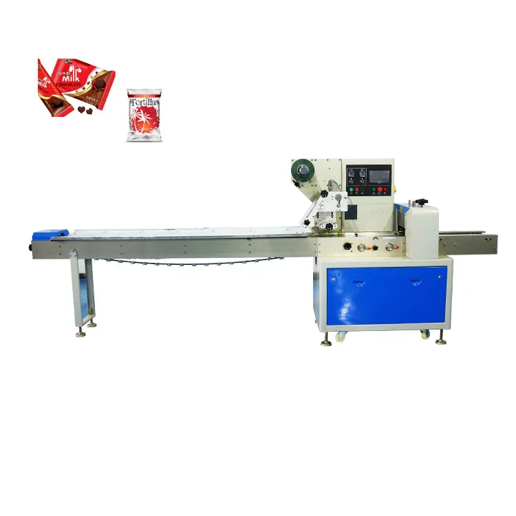 

Automatic horizontal type chocolate candy pillow packaging machine