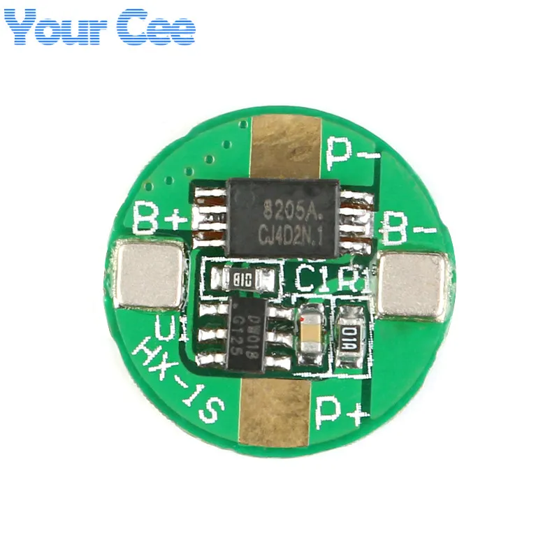 10 шт 3,7 V 1S 2.5A 18650 Li-Ion BMS PCM плата защиты батареи PCB с защитой от перезаряда и перегрузки