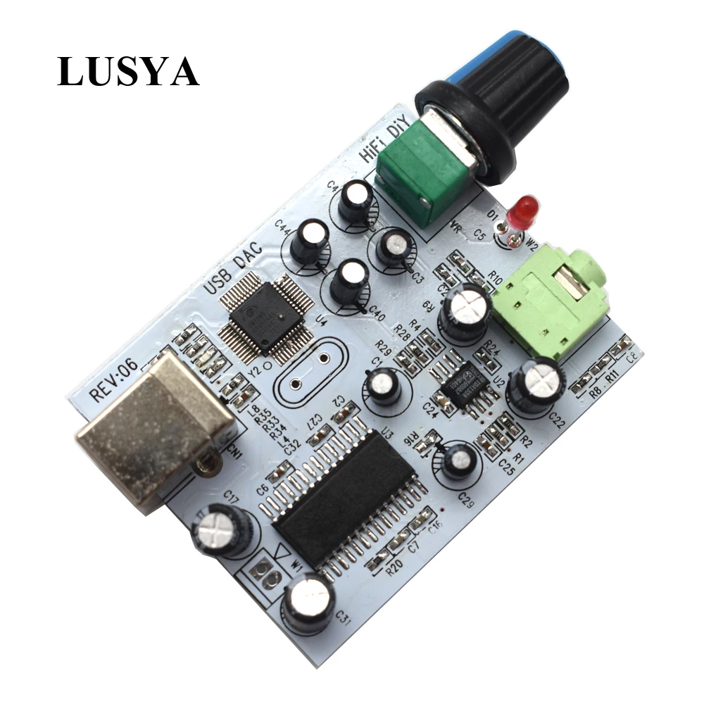 

Lusya CM108 + TDA1305T + TDA1308 Audio Card IIS/I2S To 3.5mm Output USB Amp USB DAC Decoder A1-009