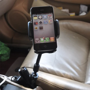 

Universal Dual USB Car Charger Mount Cell Mobile Phone Holder Bracket For IPHONE 5 6 Plus For Galaxy Note 2 3 S4 S5