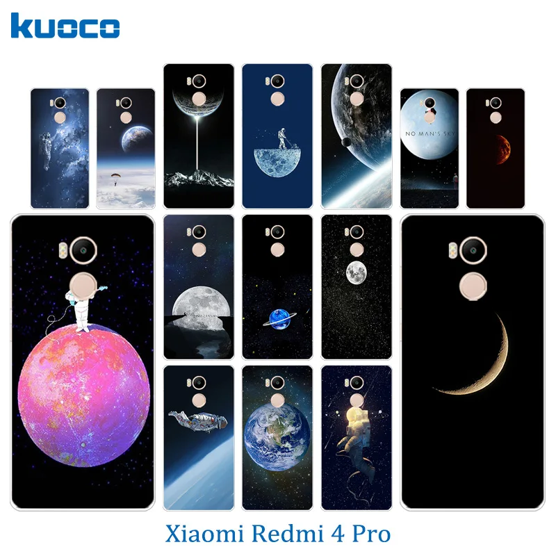 Для Xiaomi Redmi 4 Prime чехол TPU мягкий для мобильного телефона силиконовый Pro Space World Pattern