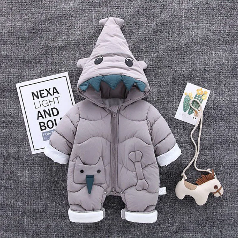

Born Baby Conjoined Climb Clothes Baby Boy Winter Clothes Warm Cotton Clothes Baby Winter Cartoon For Child's Winter