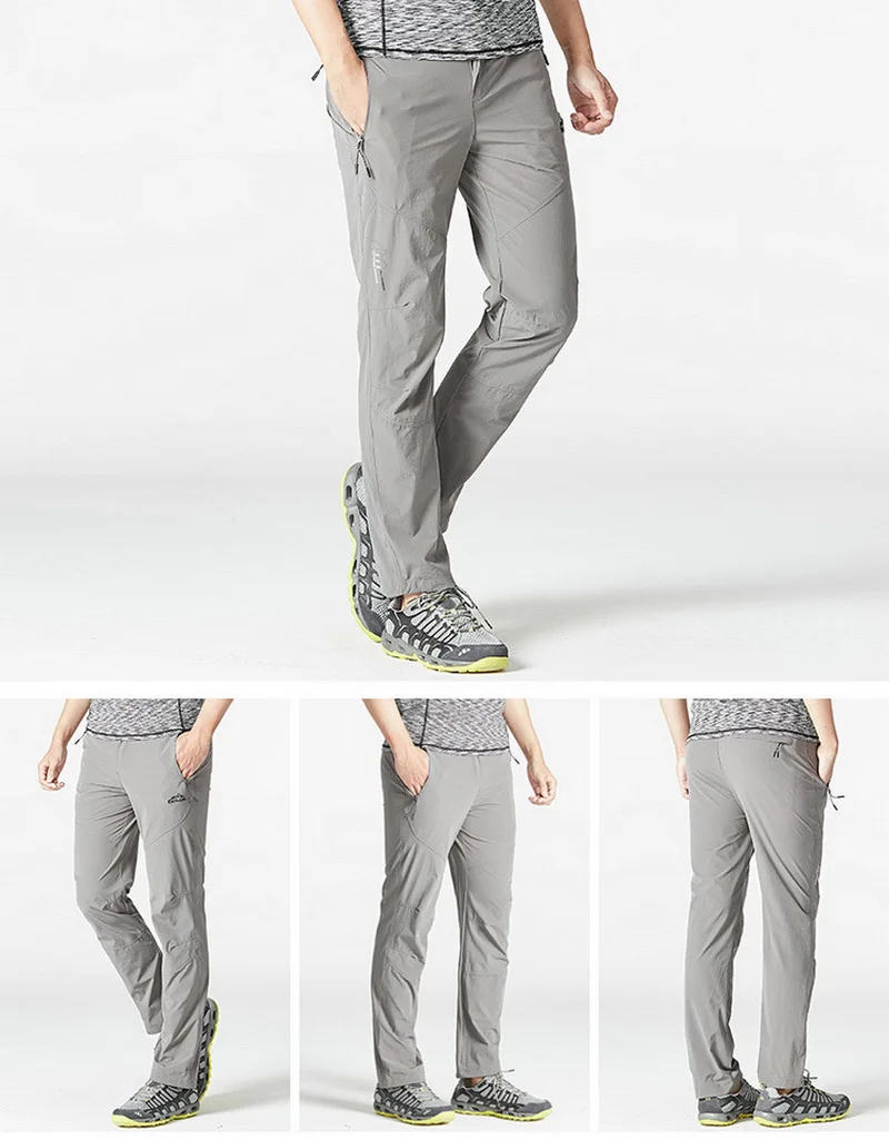LoClimb Stretch Nylon Hiking Pants Men/Women Outdoor Sprots Quick Dry Trousers Man Nature Mountain/Cycling/Trekking Pants AM228