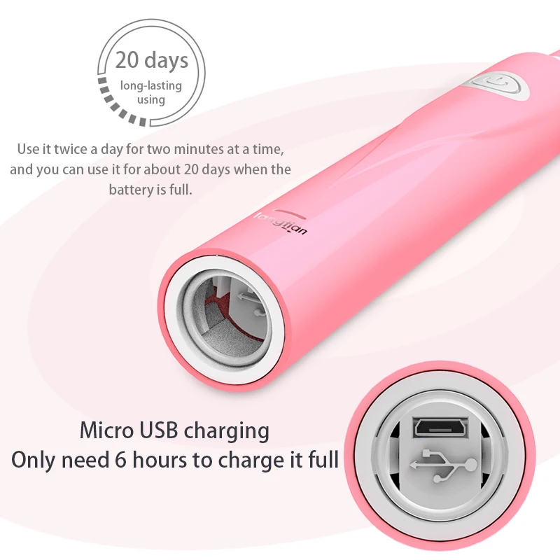 Electric Toothbrush For Children Kids Adults 5 Modes Ultrasonic Toothbrush Travel Rechargeable Sonic Tooth Brush 4 Heads LT-Z08A Electric Toothbrush For Children Kids Adults 5 Modes Ultrasonic Toothbrush Travel Rechargeable Sonic Tooth Brush 4 Heads LT-Z08A