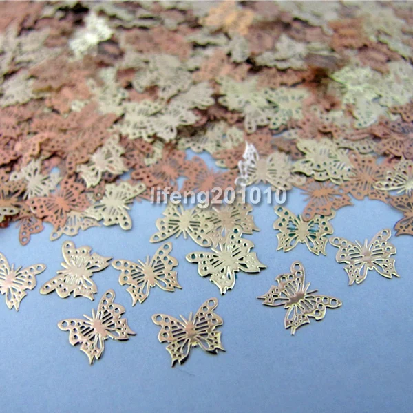 

Beautiful Gold Butterfly metallic cell phone nail art decorations foil sticker decals Drop shipping