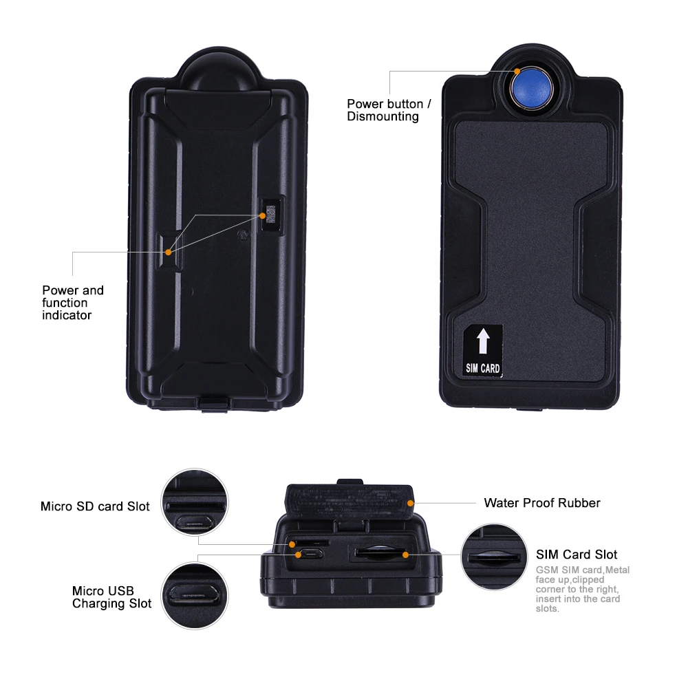 Motorcycle Bike GPS Tracker Car Waterproof IPX7 5000Mah Battery Free Web APP Powerful Magnet GSM Tracker TK05SE 900 Days Standby