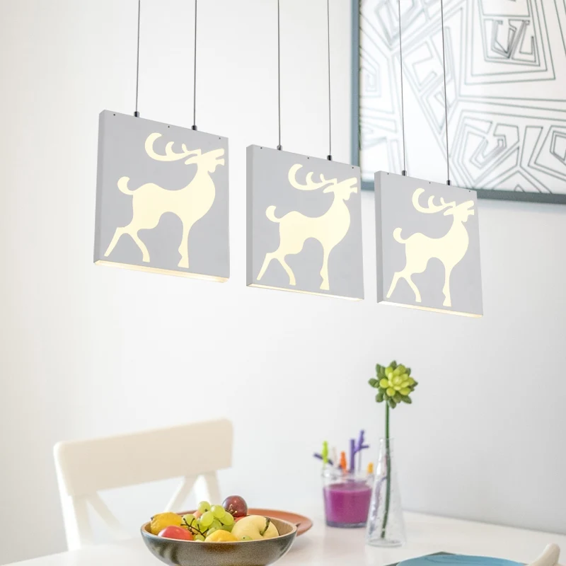 

modern LED three head pendant light simple bar lamp Home Living Dining Room Restaurant living room hanging light fixtures