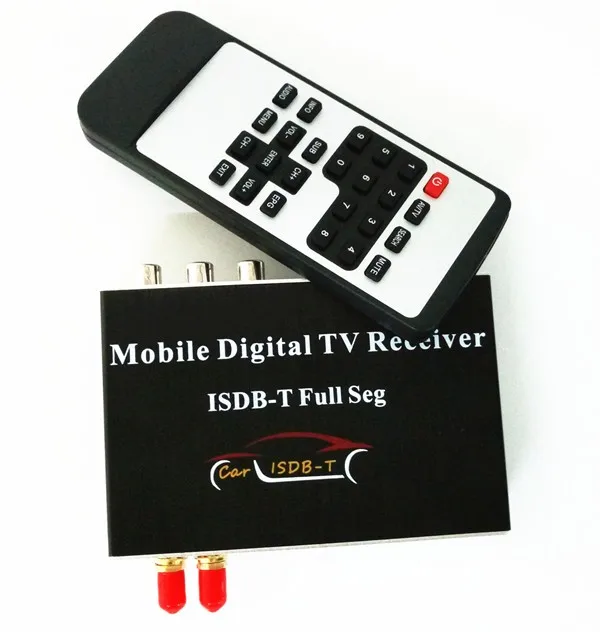 Авто внешний Высокое разрешение Полный Seg ISDB-T цифровой ТВ приемник с 2 тюнеры 2 антенны Автомобильные Dvd gps двойной ISDB-T ТВ коробка