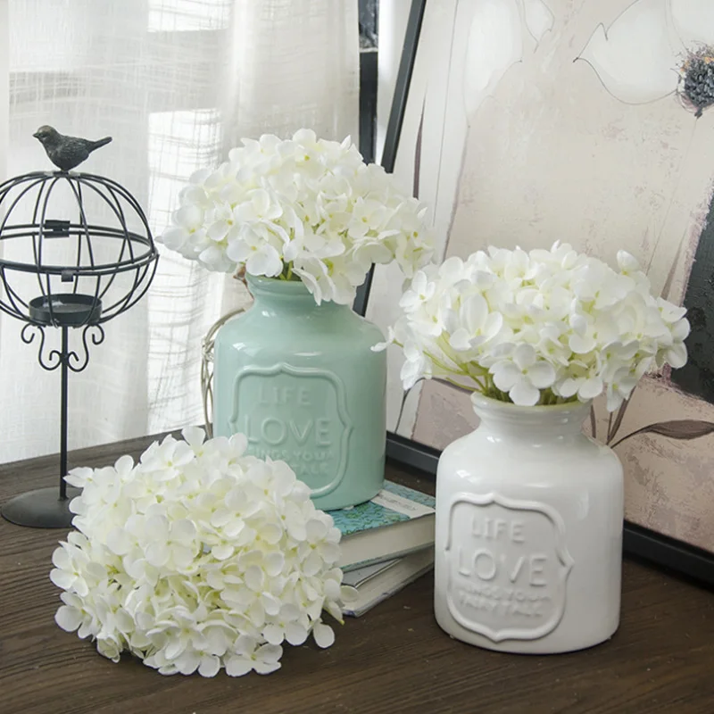 

1pcs/lot Amazing colorful decorative flower for wedding party luxury artificial Hydrangea silk DIY flower decoration for home