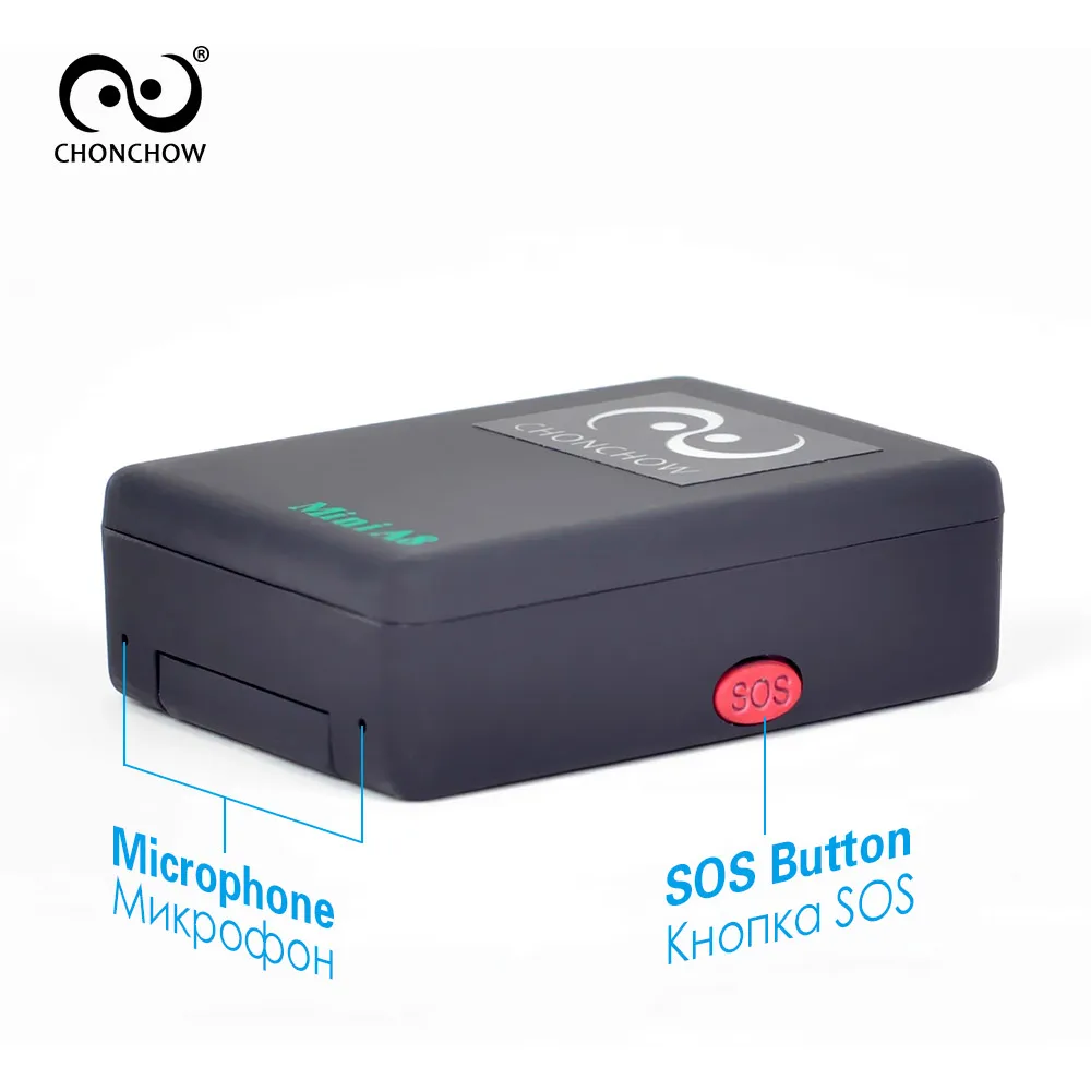 ChonChow مصغرة GSM المقتفي A8 العالمي في الوقت الحقيقي GSM/جي بي آر إس جهاز تعقب مع SOS زر للسيارات الاطفال المسنين الحيوانات الأليفة شحن مجاني