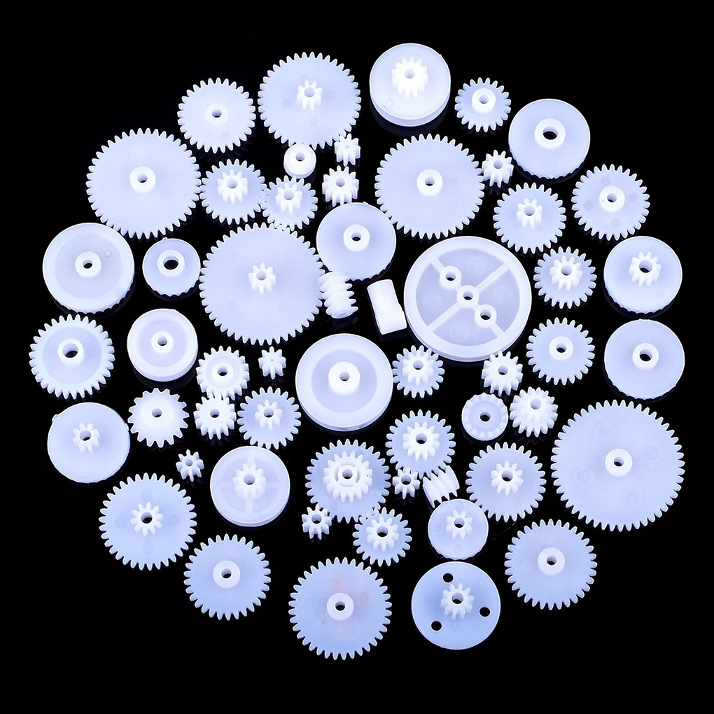 Пластиковый подшипник, набор зубчатых передач, различные виды зубчатых передач, посылка, аксессуары для игрушечного автомобиля, моторная шестерня, сделай сам, червячная ось, ременные втулки