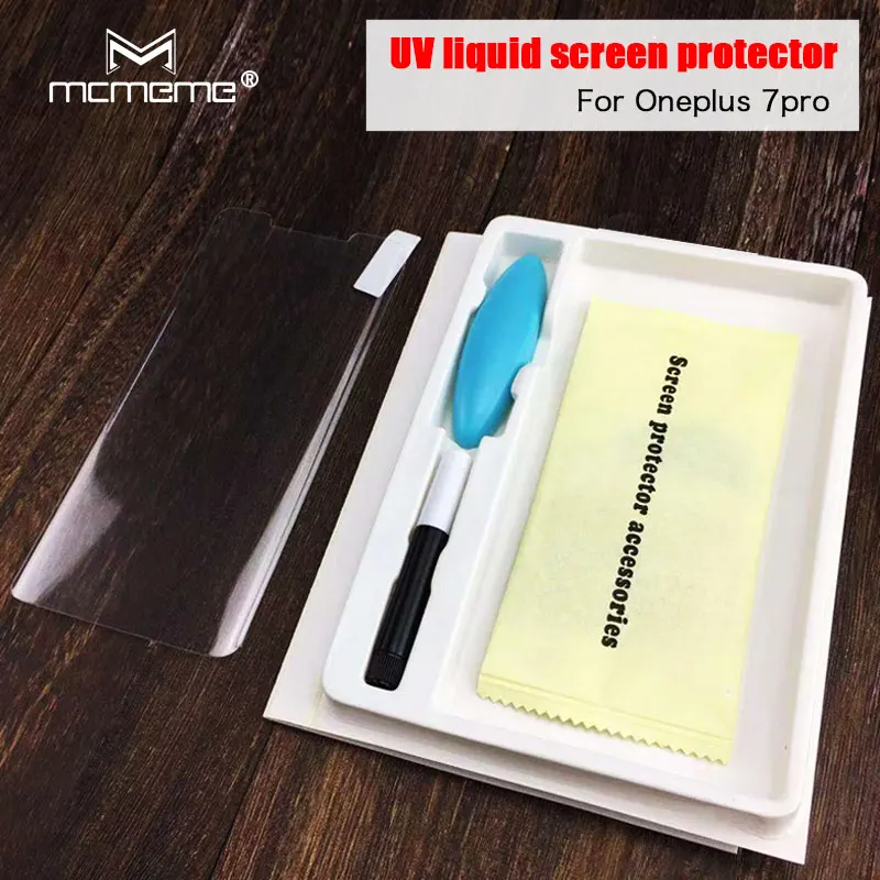 

Full Glue Screen Protector For Oneplus 7 pro 7pro 3D UV Liquid Tempered Glass For One plus 7 pro 7pro Protective Glass