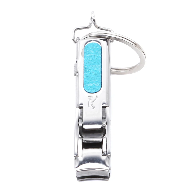 

1PC Stainless Steel Silver Nail Art Tool Key Ring Ultra-thin Foldable Hand Toe Nail Clippers Cutter With Keychain Cutter Trimmer