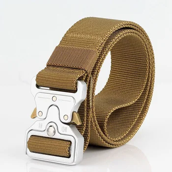 

New 3.8cm Cobra Buckle Tactical Belt High Quality Nylon 125cm Casual Canvas Belt For Men Women Camouflage Belt A3E18