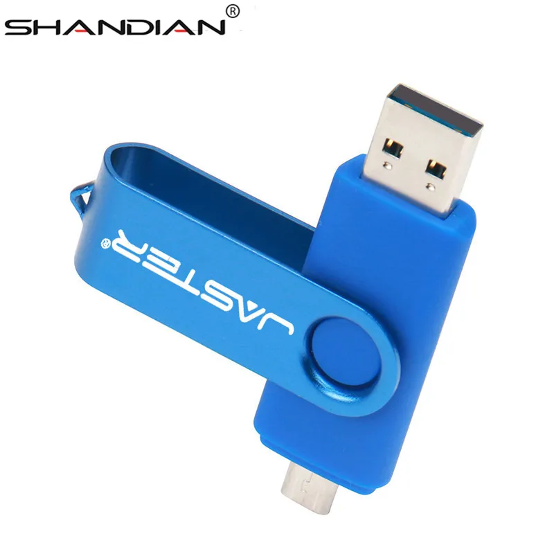 

SHANDIAN customer LOGO OTG USB Flash Drive 4GB 8GB 16GB 32GB 64GB pendrive for Android Smart Phone Metal OTG memory stic 128GB