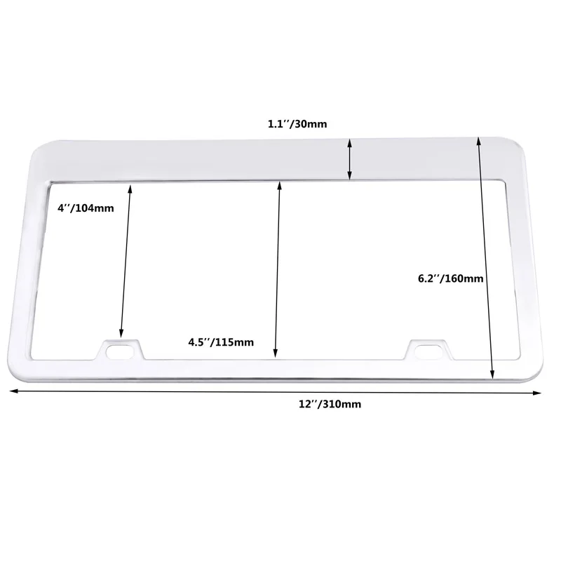 Car Front Bumper Guard & License Plate Protector Frame (Universal)