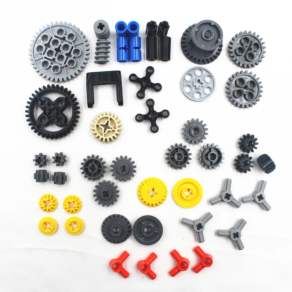 model car kits to build MOC Technical part building block NEW DIFFERENTIAL GEAR PACK (PACK OF 4 COMPLETE ASSEMBLIES) compatible with lego toys for  kids airfix quick build