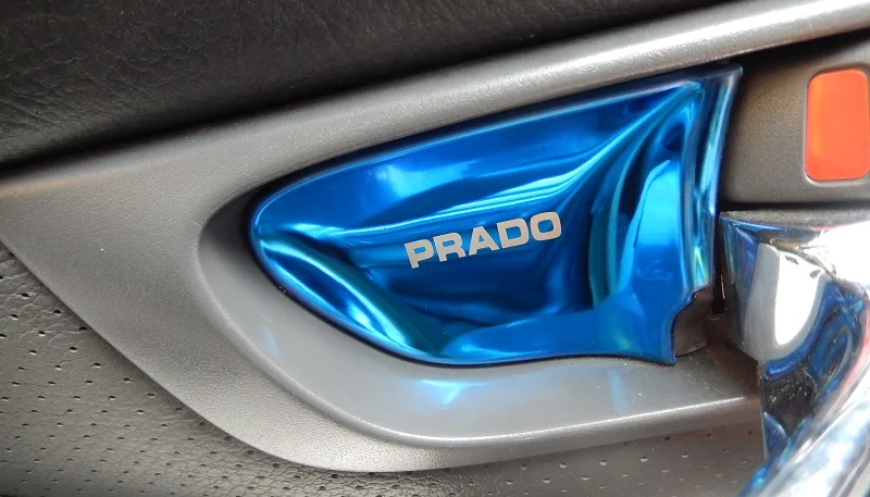 Внутренняя дверная ручка из нержавеющей стали для Toyota Land Cruiser Prado J120 2003 2004 2005 2006 2007 2008 2009