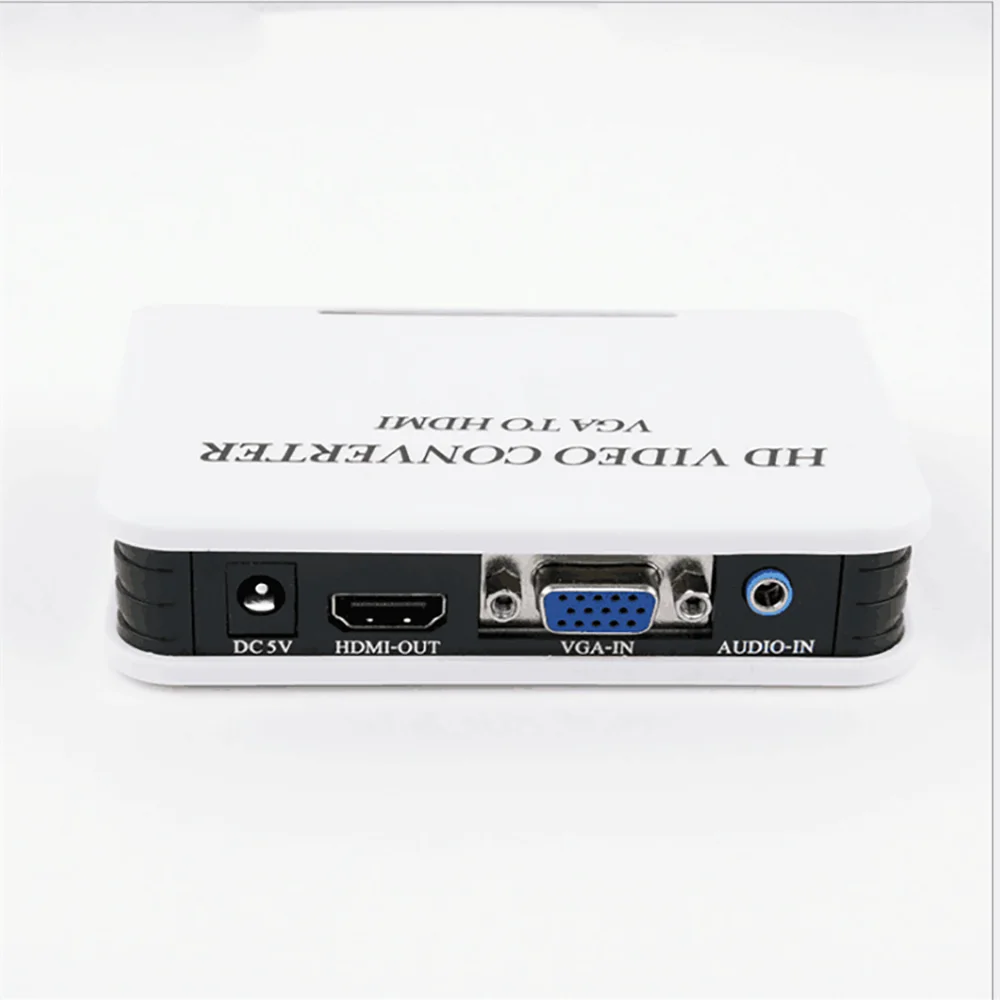 Горячий VGA2HDMI мини преобразователь из VGA в HDMI с 1080P Аудио разъем адаптера для ноутбука ПК для HDTV проектора