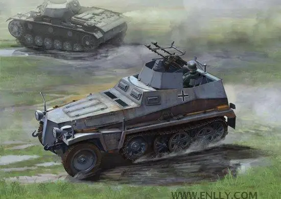

1/35 German Sd.Kfz.250 4 Semi Tracked Air Defence Armored Vehicle Type 6878