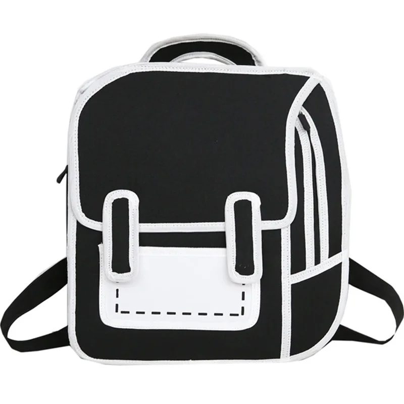 Women Backpack 3D 2D Drawing Cartoon Back Bag Comic Messenger Tote Fashion Cute Student Waterproof Bags Unisex  Bolos 106 5