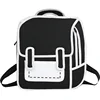 Women Backpack 3D 2D Drawing Cartoon Back Bag Comic Messenger Tote Fashion Cute Student Waterproof Bags Unisex  Bolos 106 5