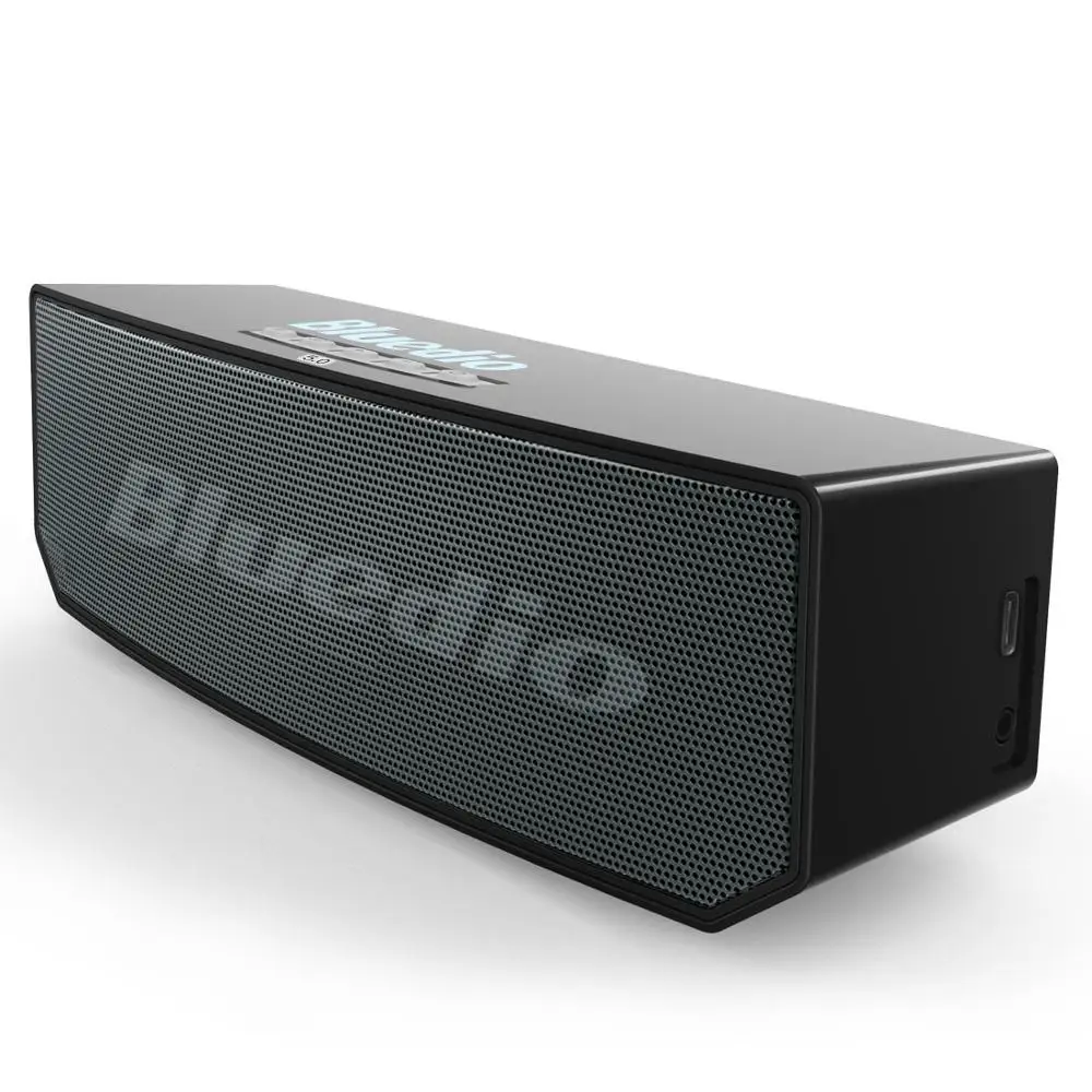 Bluedio BS-6 Беспроводная Bluetooth Колонка портативная мини умная Голосовая Колонка Встроенный микрофон Колонка черный саундбокс - Цвет: Черный