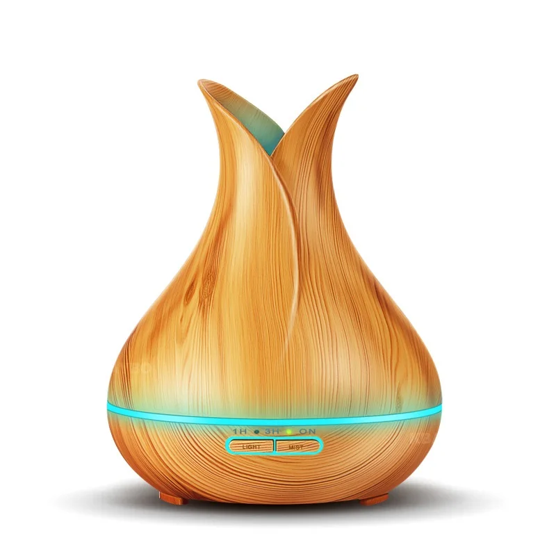 

Aroma Essential Oil Diffuser Ultrasonic Air Humidifier with 4 Timer Settings 7 Color Changing LED lamp Whole House Humidifier
