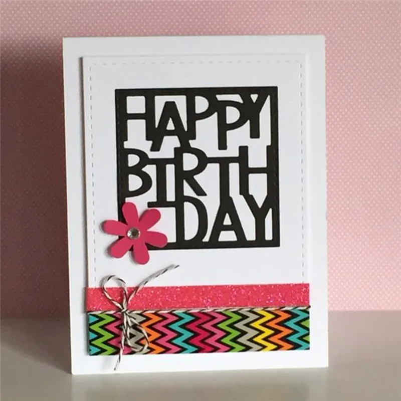 

YaMinSanNiO Words Letter Dies Metal DIe Cutting Dies Scrapbooking Popular Craft New 2019 Embossing Stencil Card Album Diecut