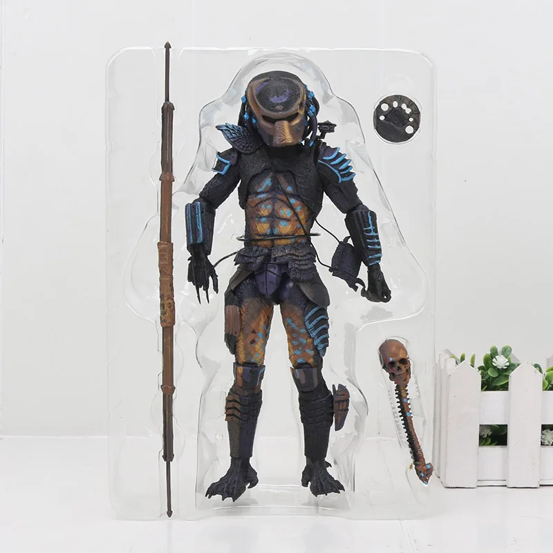 NECA Хищник масштаб конечная P1 джунгли Охотник джунгли демон бетона клан Лидер ПВХ фигурка Коллекционная модель игрушки 20 см - Цвет: PREDATOR 2 no box