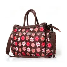 Large Capacity Handbag High-grade Flower Diaper Bag Portable Waterproof Mummy Package Convenience Large Capacity Handbag