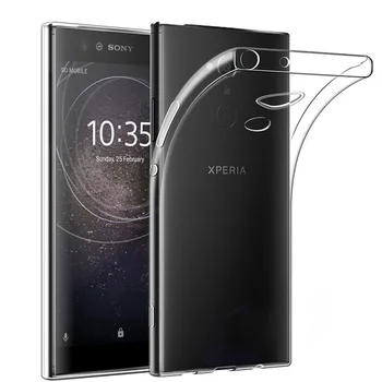 

50PCS/LOT Soft Silicone Clear TPU Gel Case For Sony Xperia L2 XA2 Ultra Plus Back Cover Shockproof Housing Fundas Cases