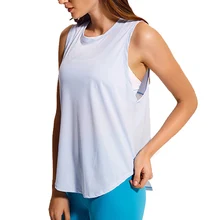 Женская футболка для йоги тренировка, Упражнение Спортивные топы, спортивная одежда, сексуальные спортивные беговые майки с мускулами, повседневные свободные блузки