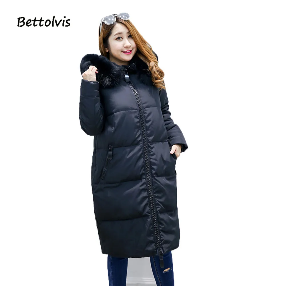 Koop 2018 Nieuwe winter jas plus size big size 8xl 9xl 10XL donsjack BP6999 vrouwen bontjassen midden leeftijd plus size warme Collection