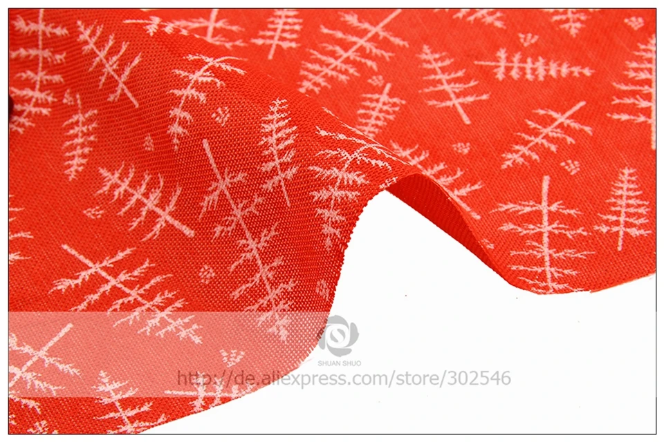 ShuanShuo, имитация льняной ткани для украшения своими руками, новогодняя, Рождественская шляпа, сумка, колокольчик, кукольные Чулочные ткани, полметра, 150*50 см