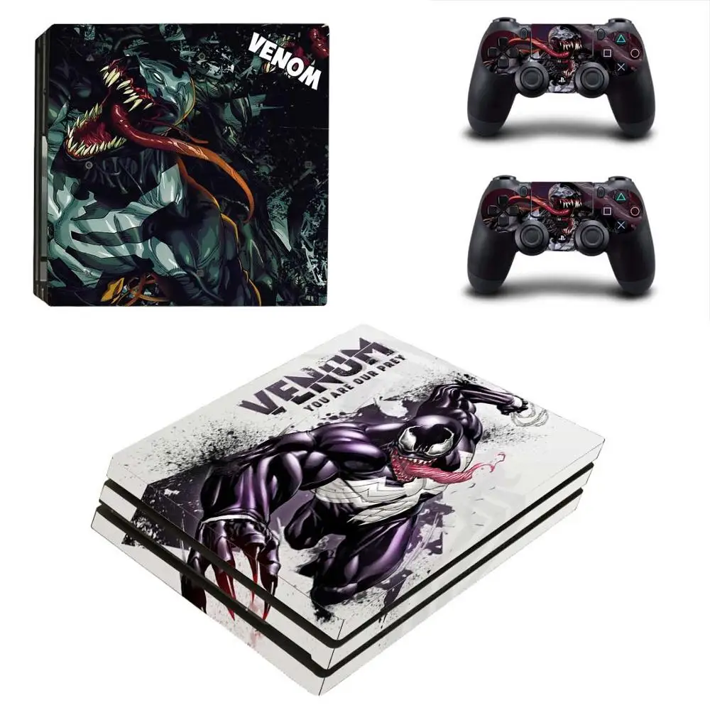 YSP4P-1850 PS4 Pro Venom кожа Наклейка Обложка для sony Playstation 4 Pro консоли и контроллеры - Цвет: YSP4P-1850