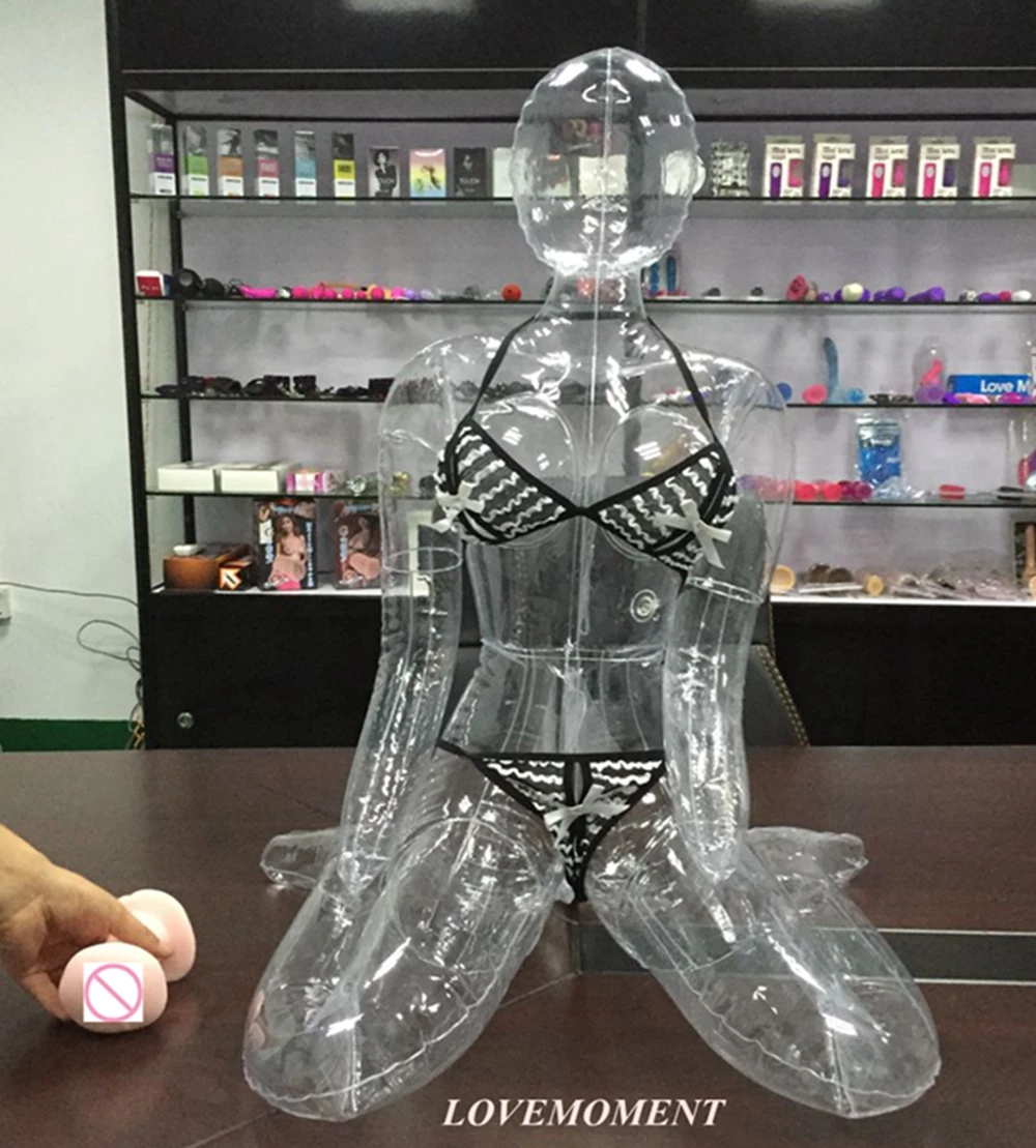 2016 font b Sex b font Toys For Men Kneeling position transparent Inflatable Woman font b