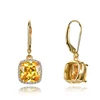 Pendientes de mujer Plata de Ley 925 AAAAA oro chaflán oro pendientes colgante joyas de novia Noble regalo de fiesta, joyería Valent ► Foto 3/6