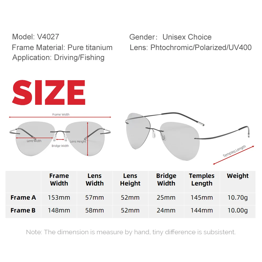 VIVIBEE поляризованные фотохромные мужские пилотные Солнцезащитные очки женские авиационные титановые солнцезащитные очки 52 мм светильник Меняющие цвет