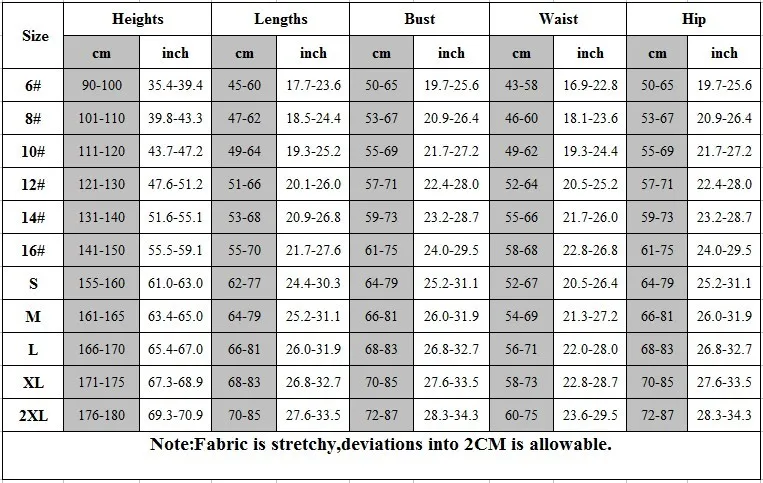 Aquarius dancewear size