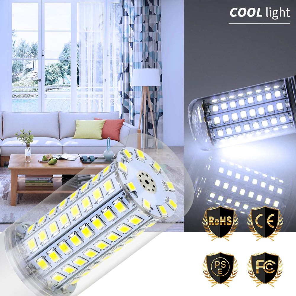 

E27 LED Bulb E14 Lamp Corn Bulb 220V Ampoule LED GU10 Candle Lamp 5730 SMD 2835 30 36 48 56 69 89 102leds Lights For Home 230V