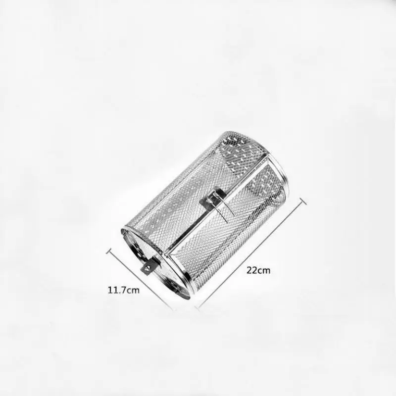 Нержавеющая сталь печь жаркое корзина выпечки поворотные гайки бобы арахисовая клетка барбекю гриль жаропрочная посуда