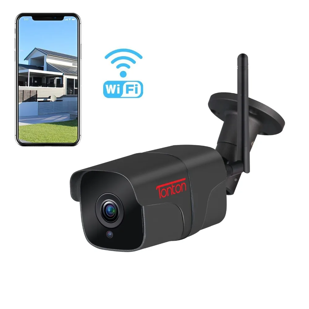 

Tonton wifi outdoor IP camera Two Way Audio 1080P 720P waterproof wireless security camera metal TF card record P2P Sony Sensor