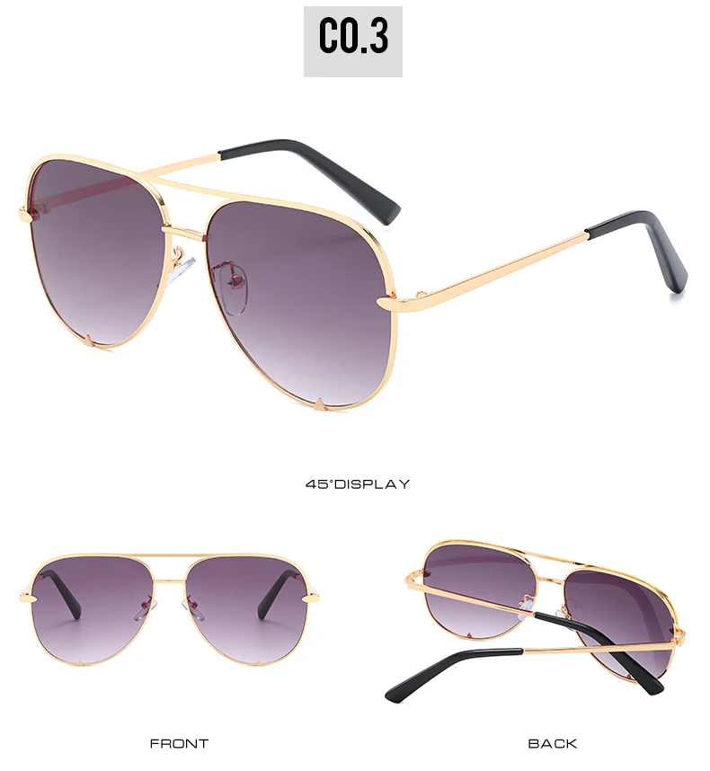 Новые брендовые дизайнерские модные солнечные очки Женские негабаритные Пилот солнцезащитные очки для женщин Роскошные оттенки 2020 новые