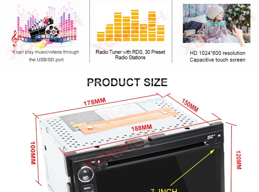 Sale Car Multimedia player  Android 8.1 Autoradio CAR DVD player For FORD/F-150/Mustang/Explorer/Kuga/Edge Radio FM wifi 3G BT 35
